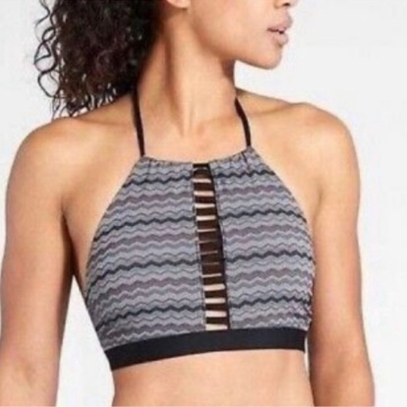 Athleta Other - Athleta Chevron Halter Bikini Top